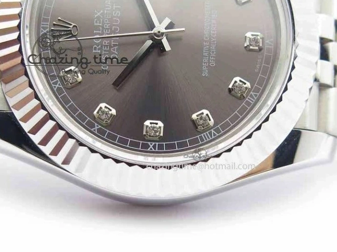 MiroTime 0326 DateJust II 41mm BP Maker Best Edition Gray Diamonds Dial On New Version Jubilee Bracelet A Breathable 3626